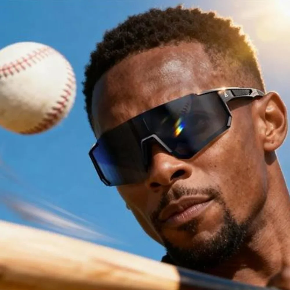 Men's UV400 Protection Sunglasses Polarized Wrap Around Sunglasses